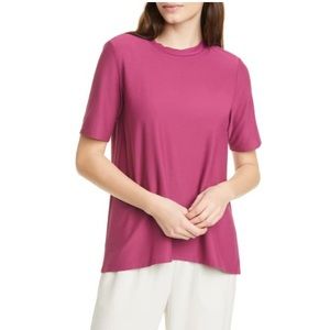 NWT Eileen Fisher crepe fuchsia/ magenta top